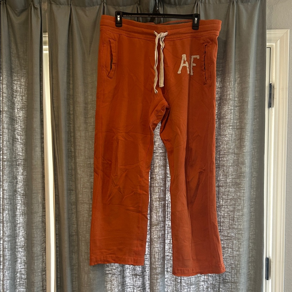 Abercrombie & Fitch men’s VINTAGE Orange Sweatpants